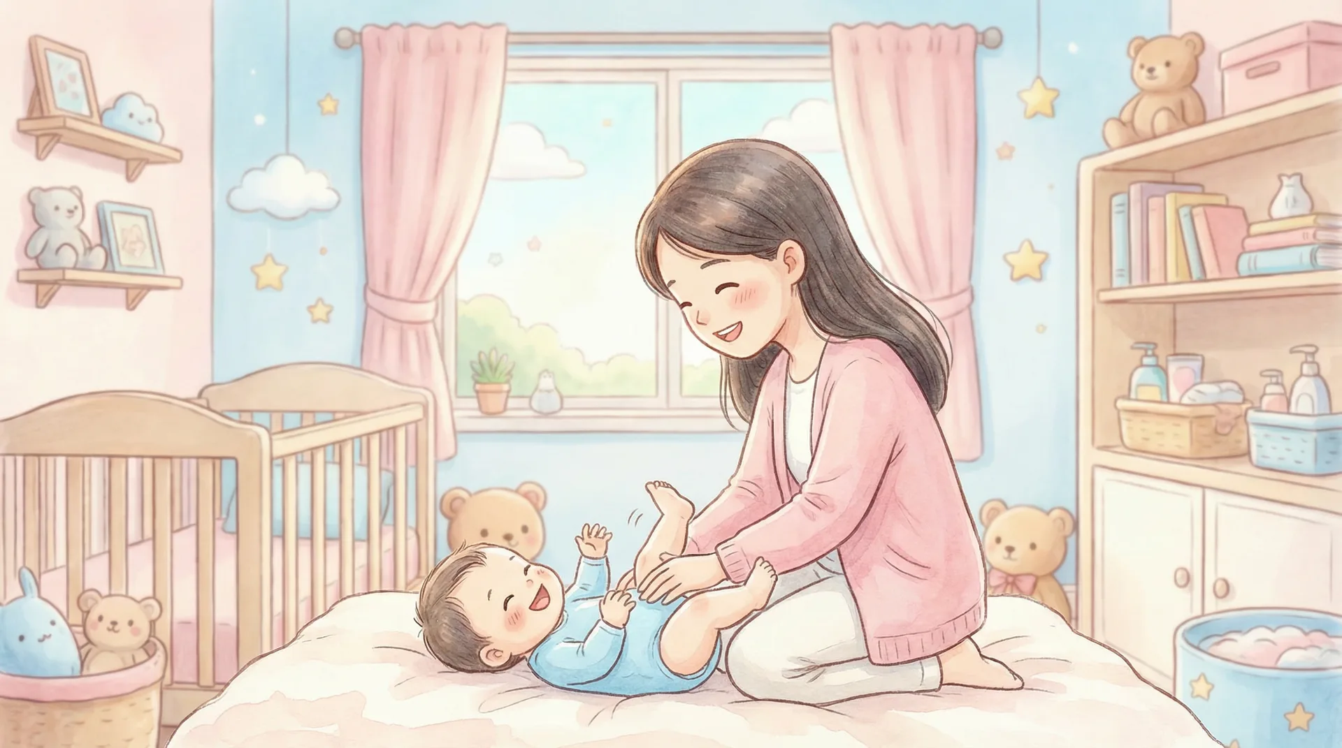 新生儿抚触教学视频 - 蜜芽